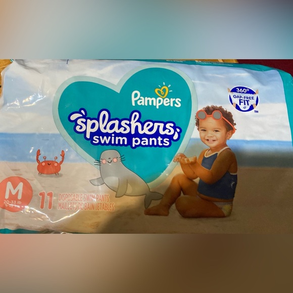 NWT Pampers Splasher Disposable Swim Pants Size Medium - Picture 6 of 7